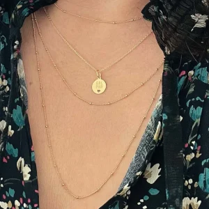 Anhänger GRL PWR, 18 Karat Gelbgold-LEAF Sale