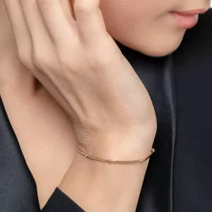 Armband Bar, 18 Karat Weißgold, Diamanten-LEAF Hot