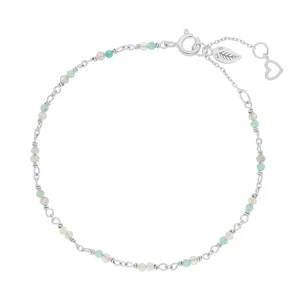 Armkette Amazonit, 925 Sterlingsilber-LEAF Online