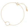 Armkette Circle mit Diamanten, 18 Karat Rosegold-LEAF Discount