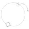 Armkette Clover mit Diamanten, 18 Karat Weißgold-LEAF Discount