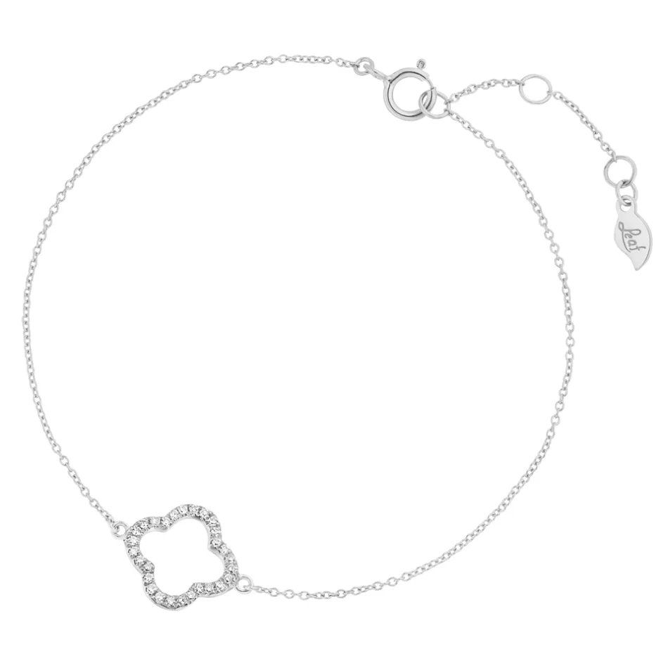 armkette_clover_mit_diama_0-1.webp Armkette Clover mit Diamanten, 18 Karat Weißgold-LEAF Discount