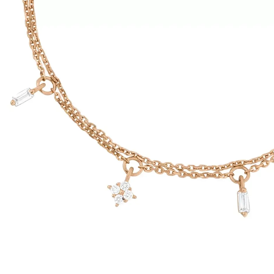 armkette_crystal__k_roseg_1.webp Armkette CRYSTAL, 18 K Rosegold vergoldet-LEAF Clearance