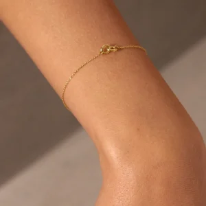 Armkette ETERNAL TOUCH, 14 Karat Weißgold-LEAF Hot