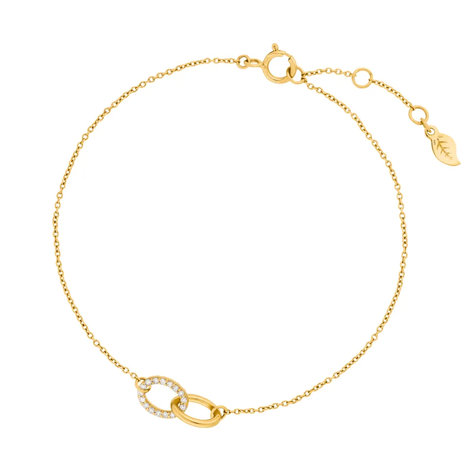 armkette_eternal_touch_di_0.webp Armkette ETERNAL TOUCH, Diamanten, 14 Karat Gelbgold-LEAF Best