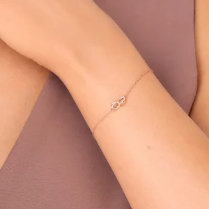 Armkette ETERNAL TOUCH, Diamanten, 14 Karat Rosegold-LEAF Outlet