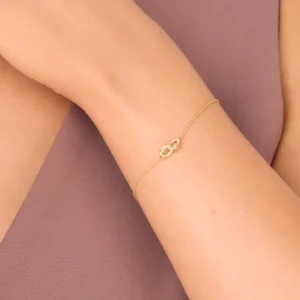 Armkette ETERNAL TOUCH, Diamanten, 14 Karat Gelbgold-LEAF Best