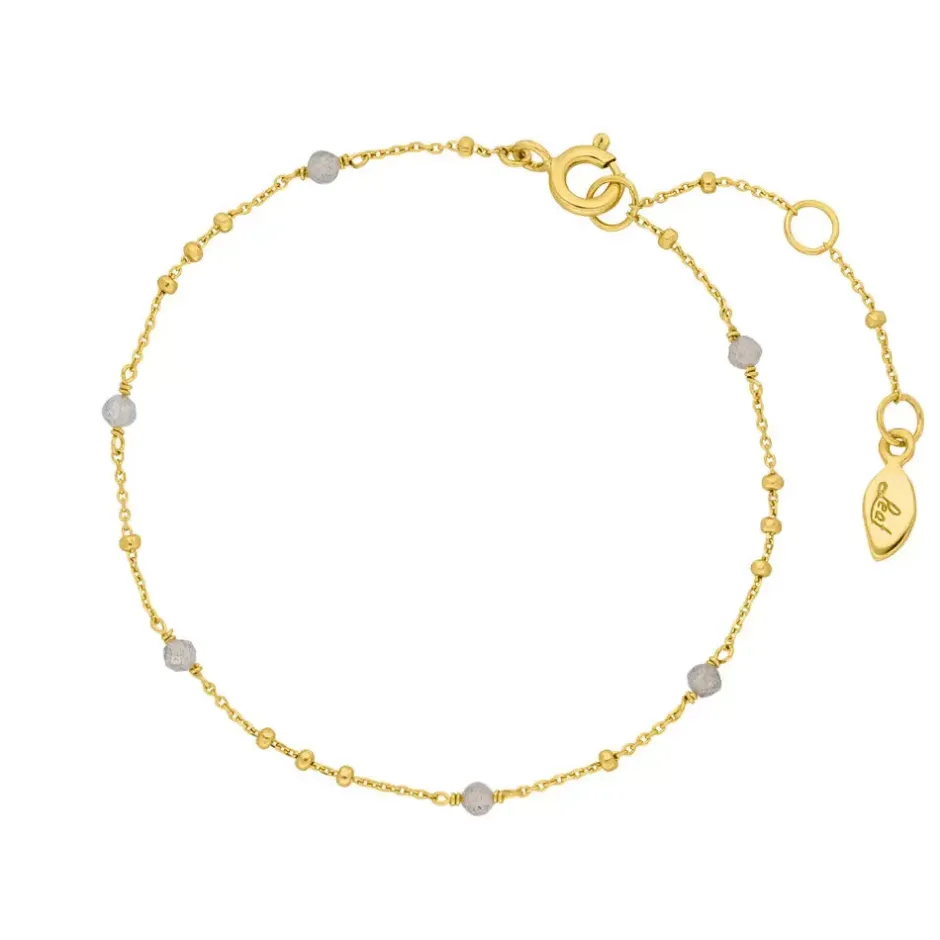 armkette_flying_gems_labr_0.webp Armkette Flying Gems, Labradorit, 18 K Gelbgold vergoldet-LEAF Online