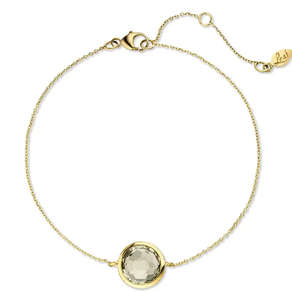 armkette_green_amethyst___3.webp Armkette Green Amethyst, 14 Karat Gelbgold-LEAF New
