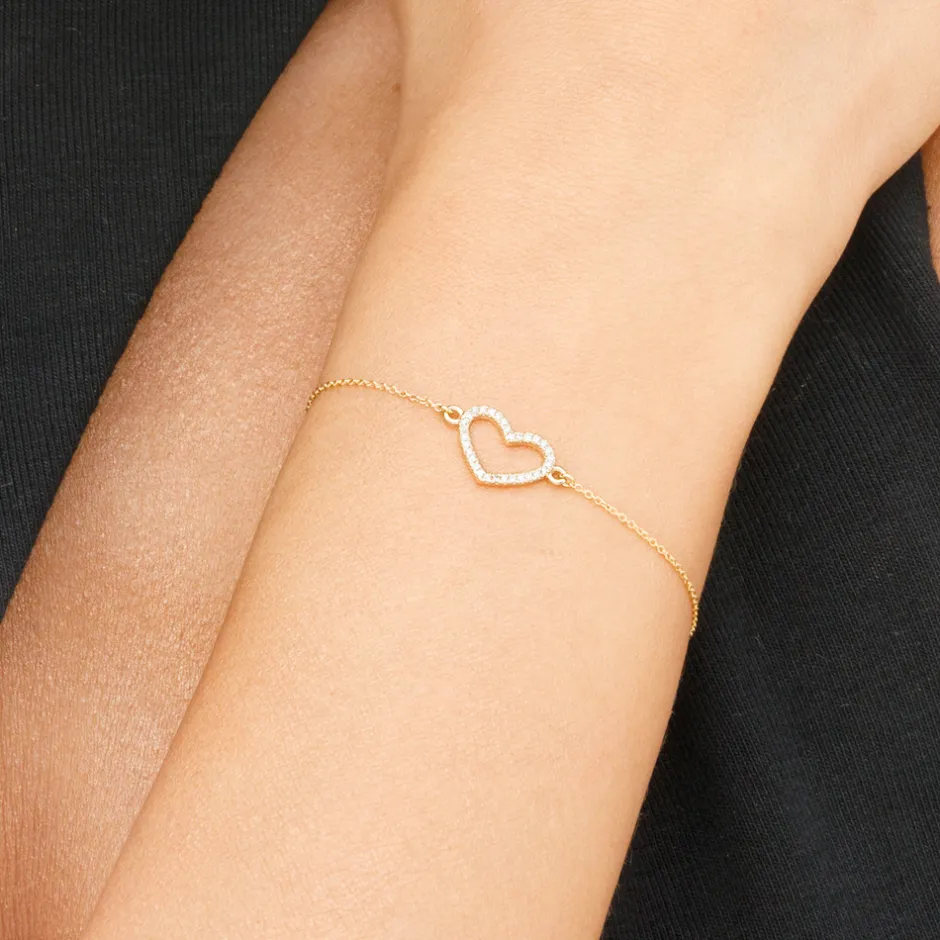 armkette_heart_mit_diaman_1.webp Armkette Heart mit Diamanten, 18 Karat Gelbgold-LEAF Discount