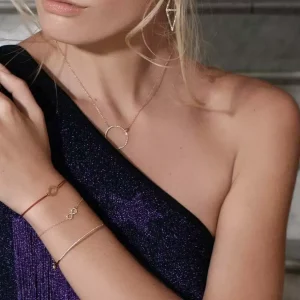 Armkette Infinity mit Diamanten, 18 Karat Weißgold-LEAF Outlet