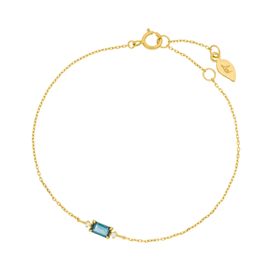 armkette_london_blue_topa_0.webp Armkette London Blue Topaz, 14 Karat Gelbgold-LEAF Discount