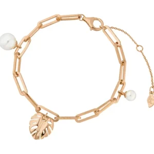 Armkette Monstera , 18 K Rosegold vergoldet-LEAF Sale