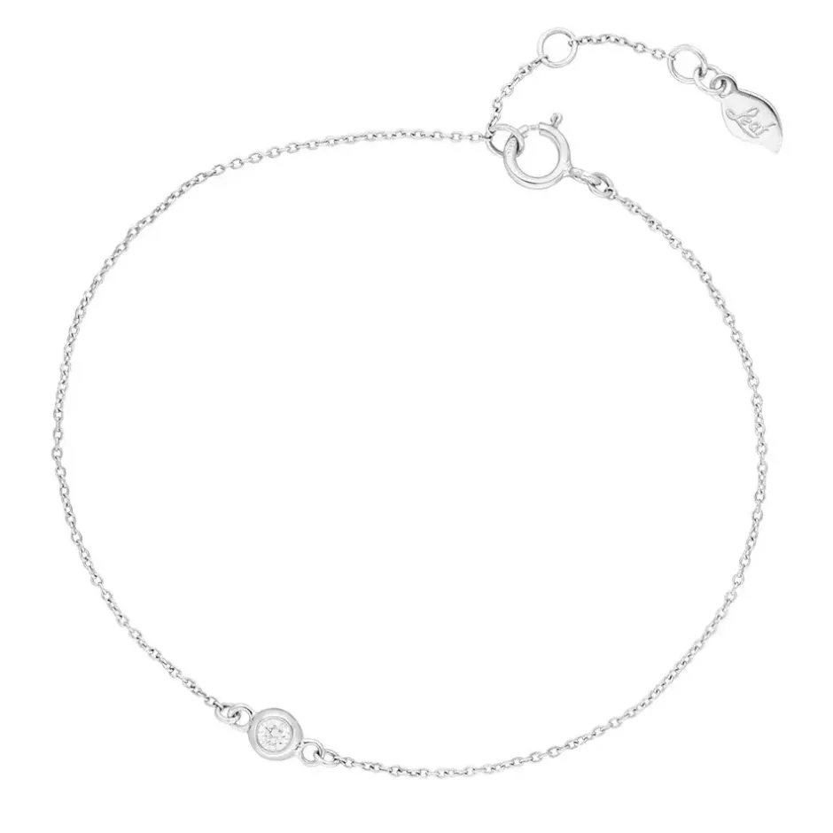 armkette_my_first_diamond_0-3.webp Armkette MY FIRST DIAMOND, 14 Karat Weißgold-LEAF Sale