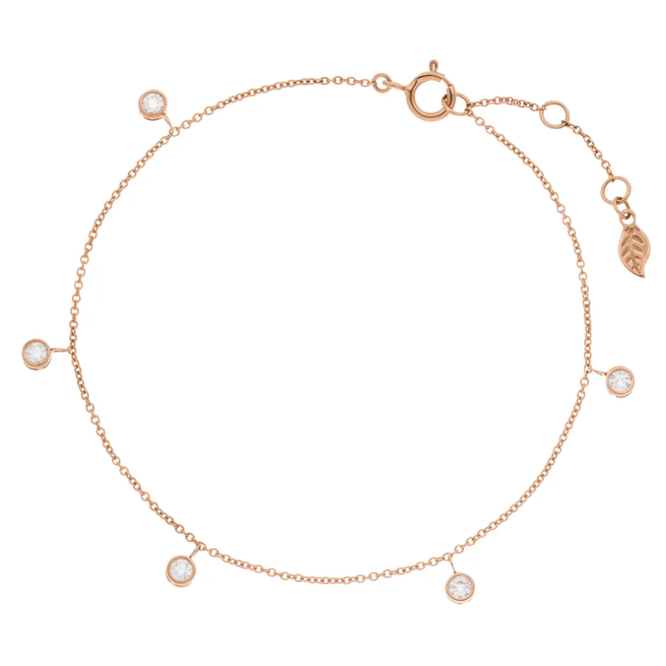 armkette_my_first_diamond_0-4.webp Armkette MY FIRST DIAMOND Charms, 14 Karat Rosegold-LEAF Best