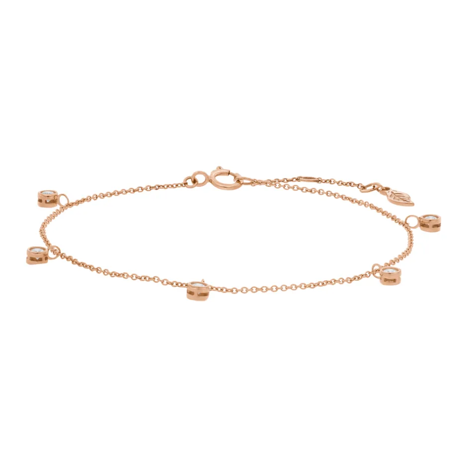 armkette_my_first_diamond_5-2.webp Armkette MY FIRST DIAMOND Charms, 14 Karat Rosegold-LEAF Best