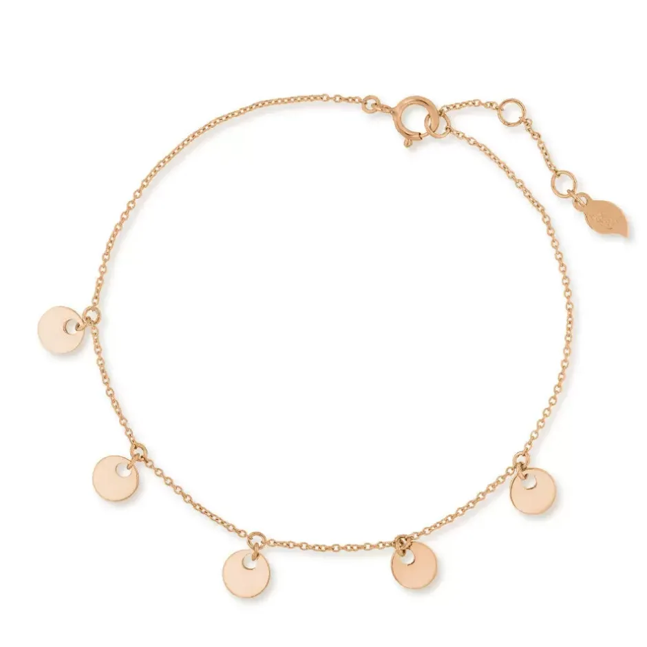 armkette_platelet__karat__0-2.webp Armkette Platelet, 14 Karat Rosegold-LEAF Fashion