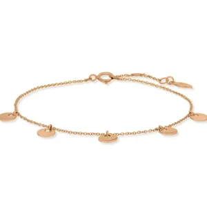Armkette Platelet, 14 Karat Rosegold-LEAF Fashion