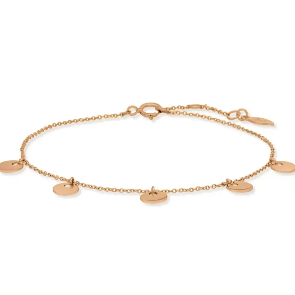 armkette_platelet__karat__2-2.webp Armkette Platelet, 14 Karat Rosegold-LEAF Fashion