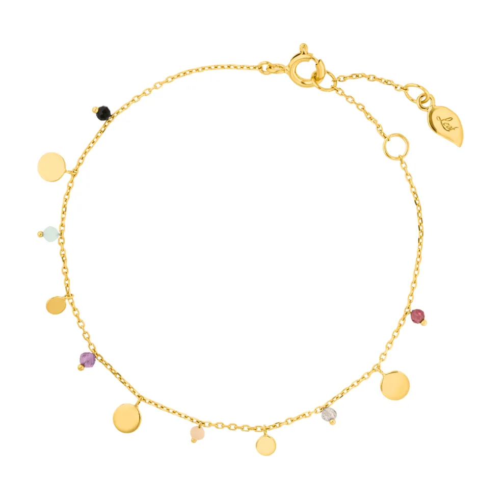 armkette_platelet_mix__k__0.webp Armkette Platelet Mix, 18 K Gelbgold vergoldet-LEAF Outlet