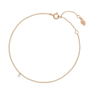 Armkette PURE Ball Chain, Diamant, 14 Karat Rosegold-LEAF Sale