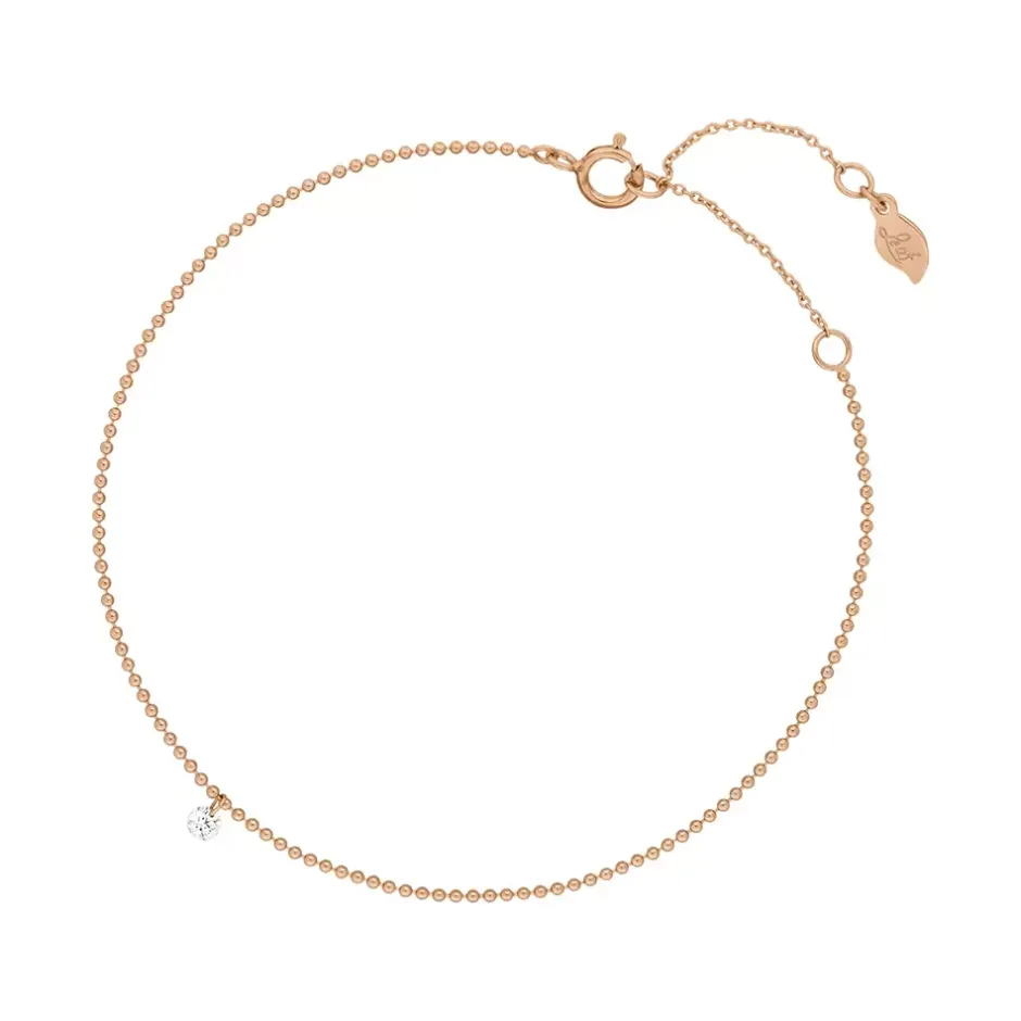 armkette_pure_ball_chain__0-2.webp Armkette PURE Ball Chain, Diamant, 14 Karat Rosegold-LEAF Sale