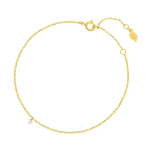 Armkette PURE Ball Chain, Diamant, 14 Karat Gelbgold-LEAF Sale
