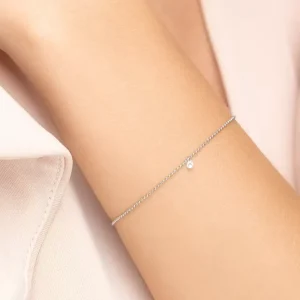 Armkette PURE Ball Chain, Diamant, 14 Karat Weißgold-LEAF Discount