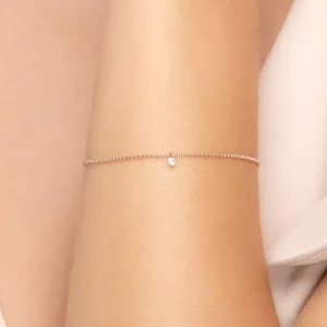 Armkette PURE Ball Chain, Diamant, 14 Karat Rosegold-LEAF Sale