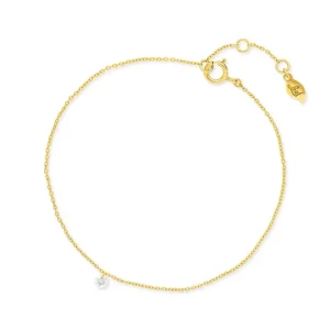 Armkette PURE Diamanten, 18 Karat Gelbgold-LEAF Sale