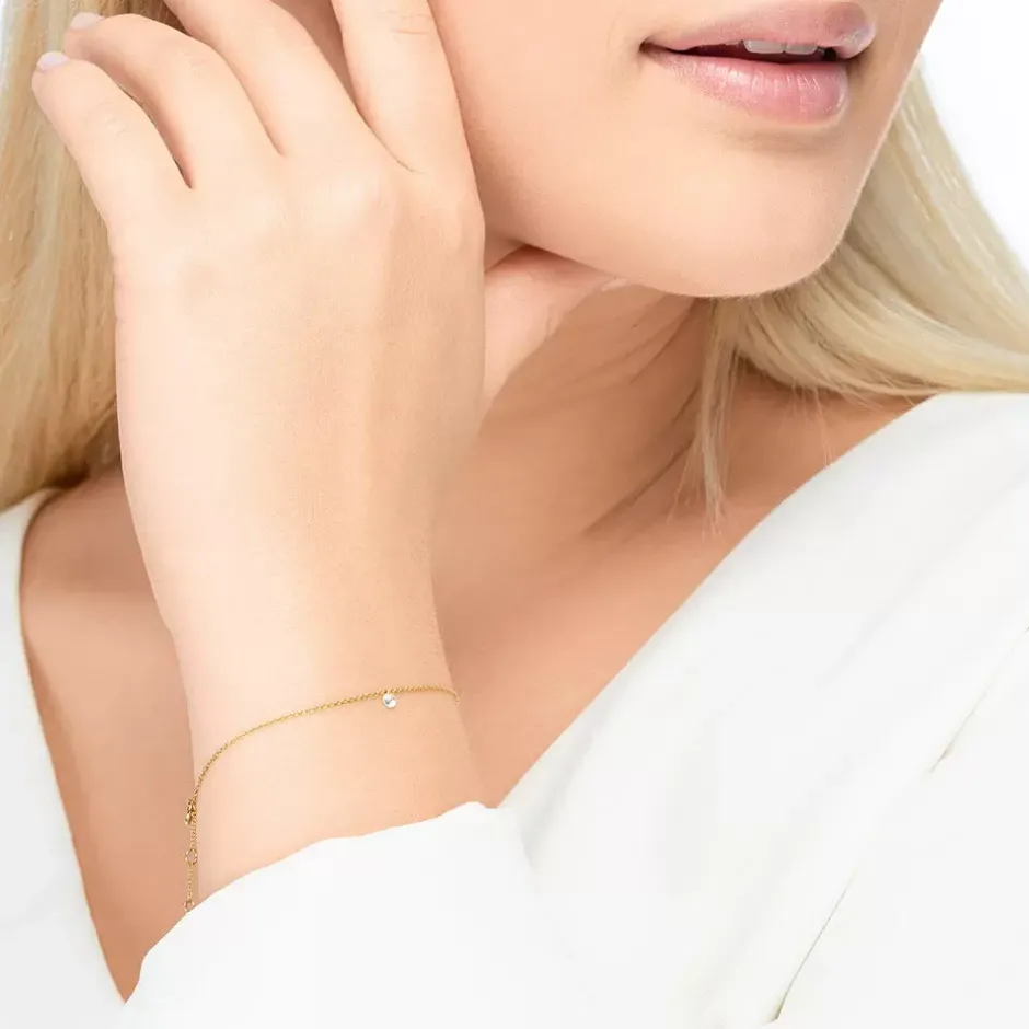 armkette_pure_diamanten___1.webp Armkette PURE Diamanten, 18 Karat Gelbgold-LEAF Sale
