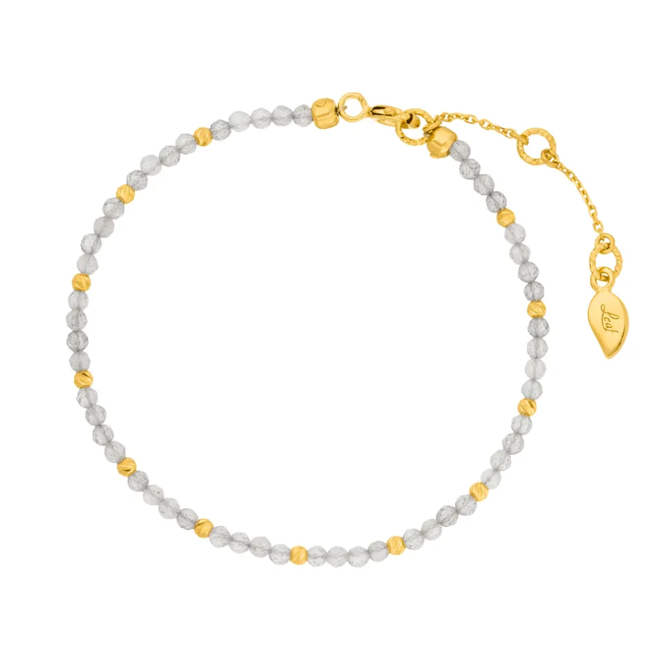 armkette_serenity_labrado_0-1.webp Armkette Serenity, Labradorit, 18 K Gelbgold vergoldet-LEAF Outlet