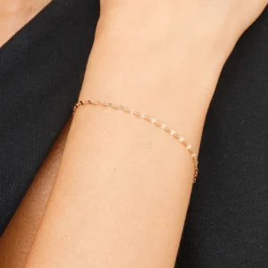 Armkette Shiny Twist, 14 Karat Rosegold-LEAF Clearance
