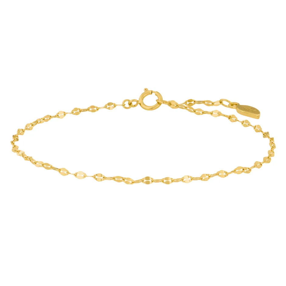 armkette_shiny_twist__kar_3.webp Armkette Shiny Twist, 14 Karat Gelbgold-LEAF Sale