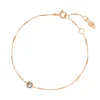Armkette Solitär, Labradorit, 18 K Rosegold vergoldet-LEAF Outlet