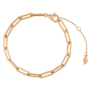Armkette Square, 18 K Rosegold vergoldet-LEAF Hot