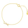 Armkette TINY LOVE mit Diamanten, 14 Karat Gelbgold-LEAF Best