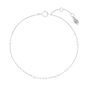 Armkette White Pearls, 14 Karat Weißgold-LEAF Best