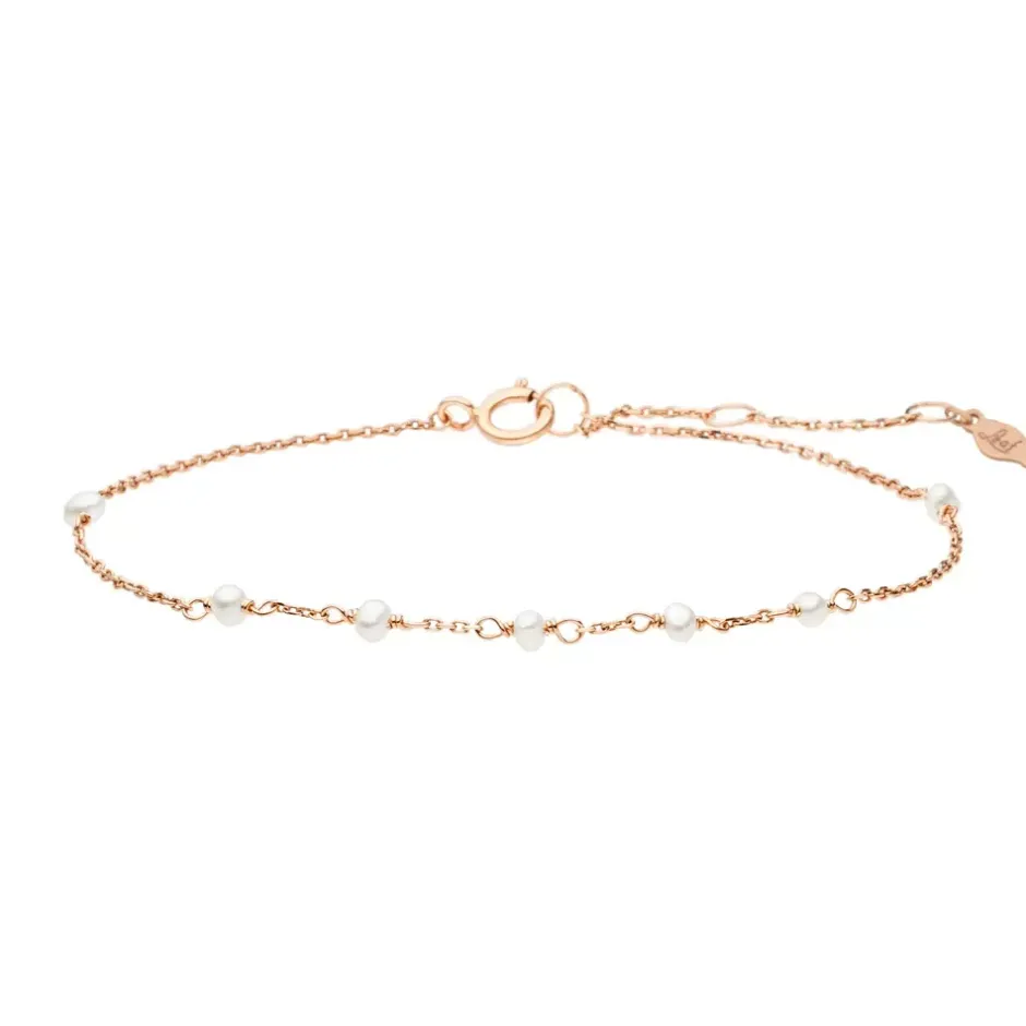 armkette_white_pearls__ka_1.webp Armkette White Pearls, 14 Karat Rosegold-LEAF Best