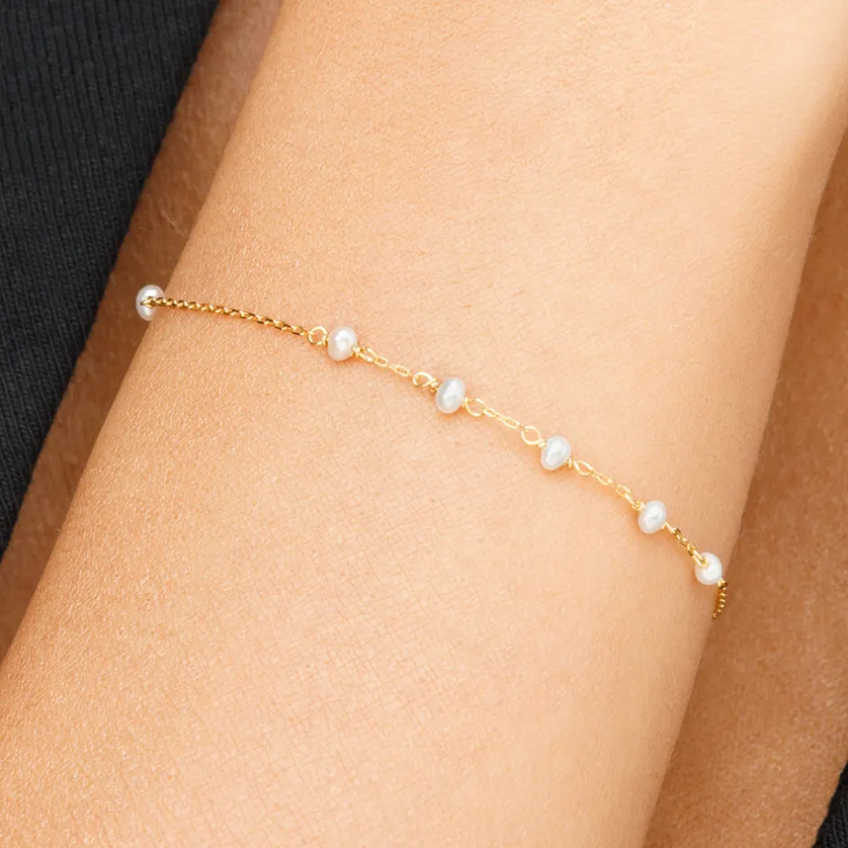 armkette_white_pearls__ka_3.webp Armkette White Pearls, 14 Karat Rosegold-LEAF Best