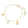 Armkette "Wiesn-Charms", 18 K Gelbgold vergoldet-LEAF Sale