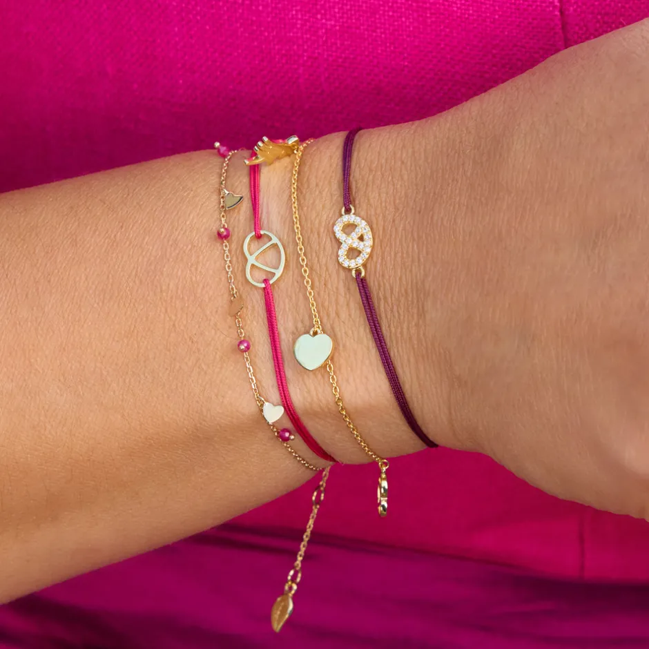 armkette_wiesncharms__k_g_1.webp Armkette "Wiesn-Charms", 18 K Gelbgold vergoldet-LEAF Sale