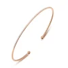 Armreif Circle mit Diamanten, 18 Karat Rosegold-LEAF New