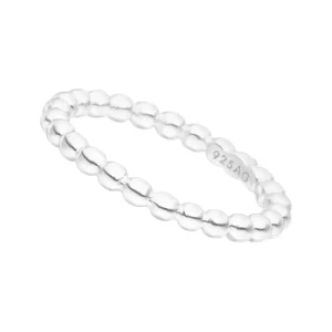 Ball-Ring, dick, 925 Sterlingsilber, Gr.52-LEAF Clearance