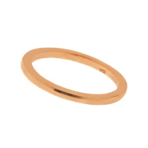 Basic Ring, 18 K Rosegold vergoldet, Größe 46-LEAF Online