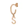 Buchstaben Creole, 18 K Rosegold vergoldet, B-LEAF Discount