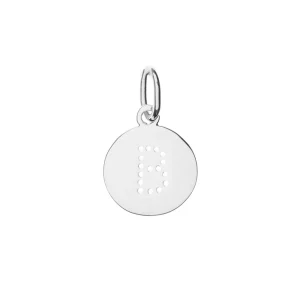 Buchstaben-Charm, 925 Sterlingsilber, B-LEAF Discount