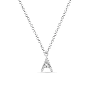 Buchstabenketten, 14 Karat mit Diamanten-LEAF Clearance