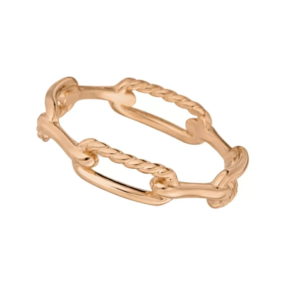 chain_ring__k_rosegold_ve_0.webp Chain Ring, 18 K Rosegold vergoldet, Gr.52-LEAF Fashion