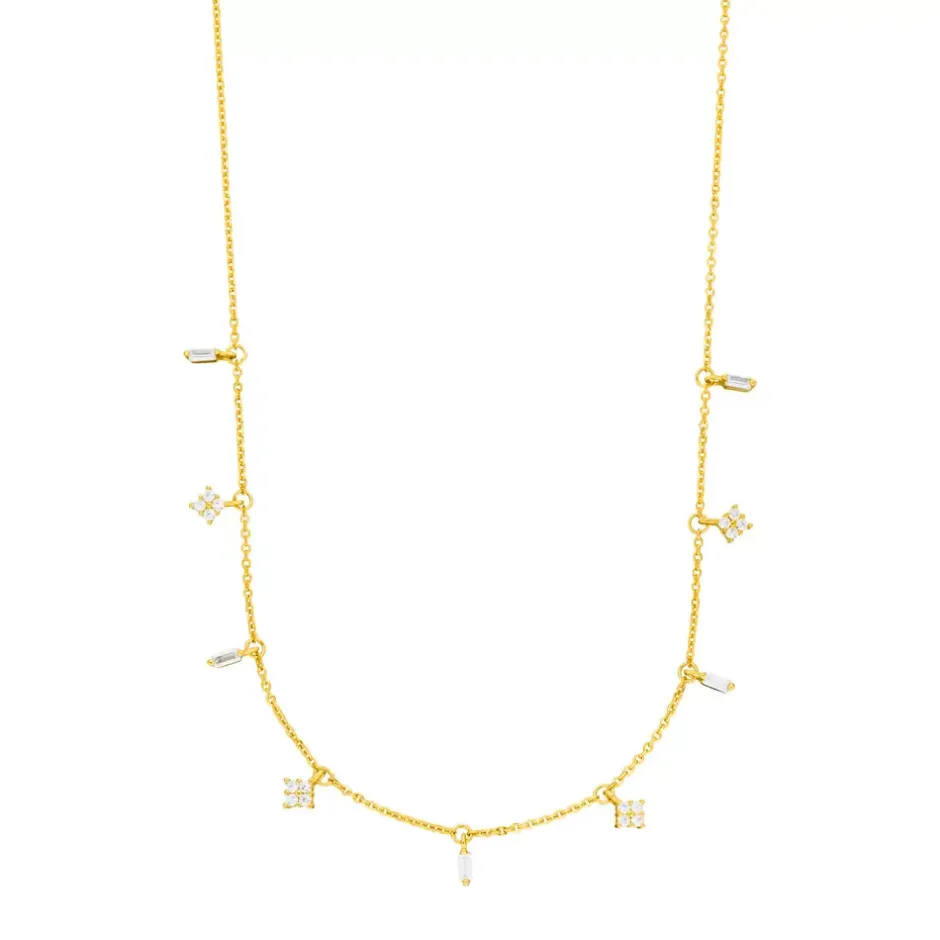 choker_crystal__karat_gel_1.webp Choker CRYSTAL, 18 Karat Gelbgold vergoldet-LEAF Outlet